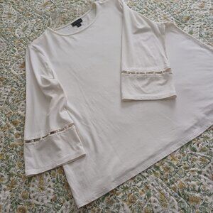 J Jill Wearever Collection Blouse Size Medium Petite